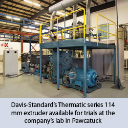  Davis-Standard’s Thermatic series 114 mm extruder 