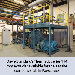 Davis-Standard’s Thermatic series 114 mm extruder Davis-Standard’s Thermatic series 114 mm extruder