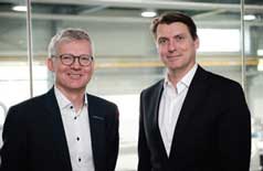Manfred Hackl, CEO Erema (left) with Günter Stephan Manfred Hackl, CEO Erema (left) with Günter Stephan